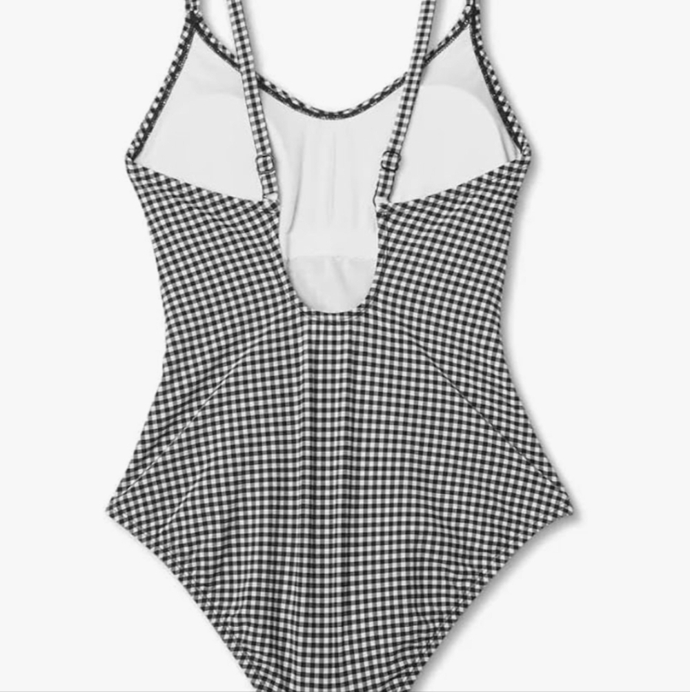 Kona SolBlack and White Checkered Women's Swimsuit - Picture 3 of 5
